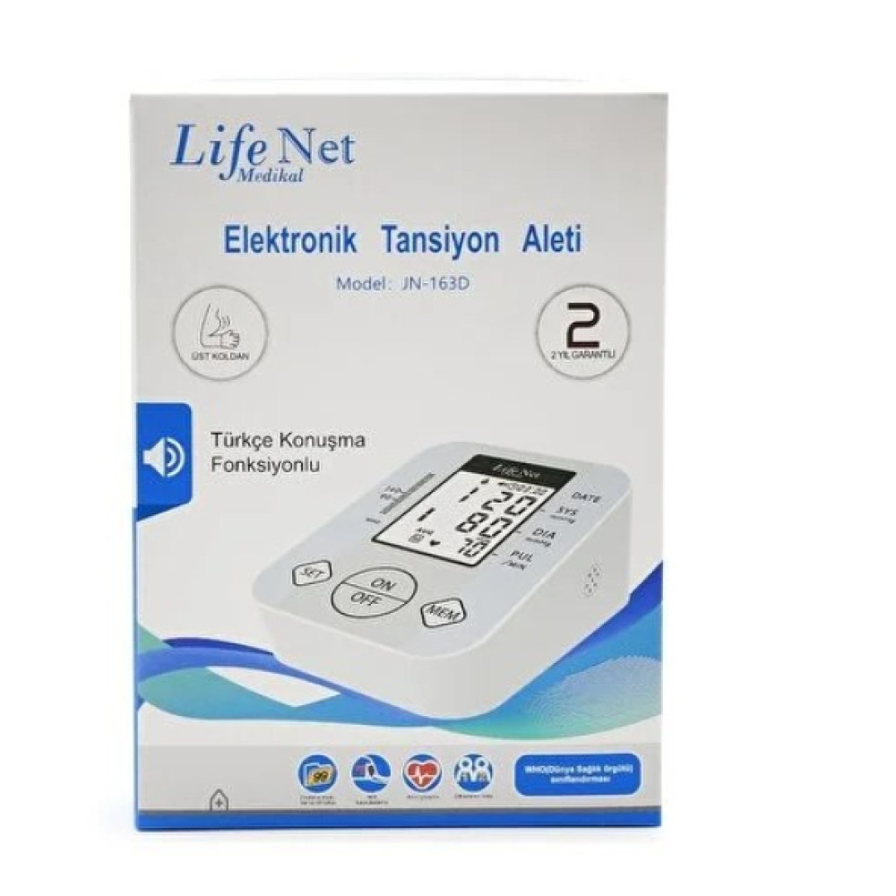 Life Net Medikal Türkçe Konuşan Tansiyon Aleti Jn-163D Medikal Ürünler Fiyatı