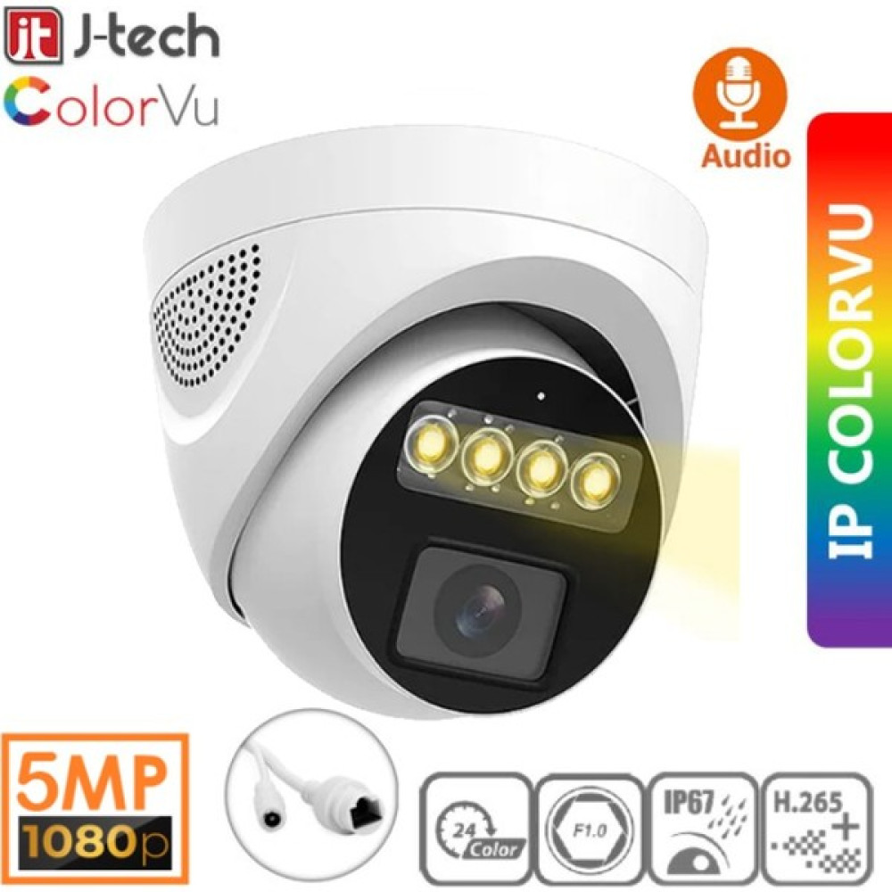 Life Teknoloji IP100 5mp Ip Dome Sesli Poe 3.6mm Network Kamera Gece-Gündüz Renkli Görüntü Güvenlik Kameraları Fiyatı