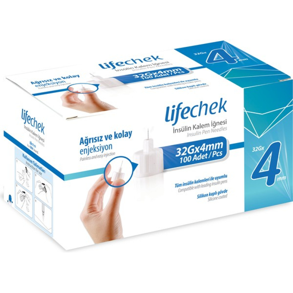 Lifechek Insülin Kalem Iğnesi 32G 4mm - 1 Beden - Beyaz Oto Boyaları Fiyatı