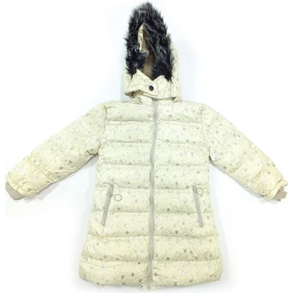 Lifeformoda Kız Çocuk Desenli Fermuar Cepli Tüylü Kapüşonlu Şişme Mont Kaban 7022 Kız Çocuk Mont Fiyatı