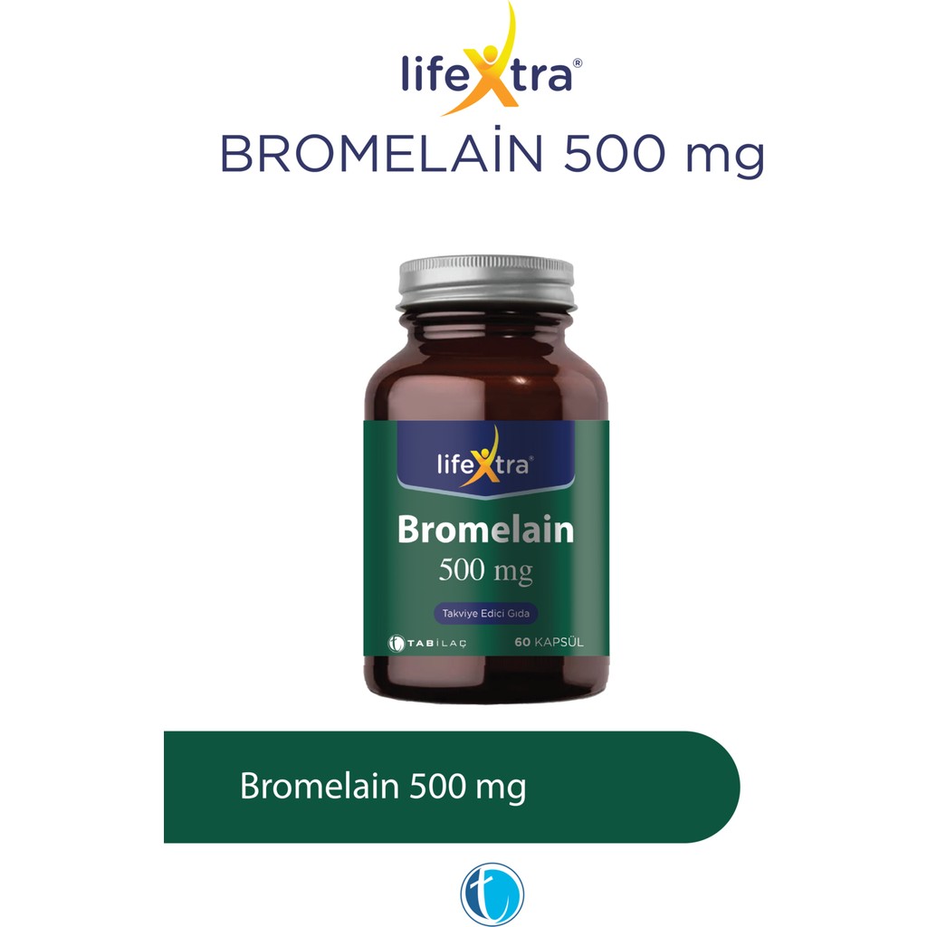 Lifextra Bromelain 500 mg 60 Bitkisel Kapsül Diğer Fiyatı
