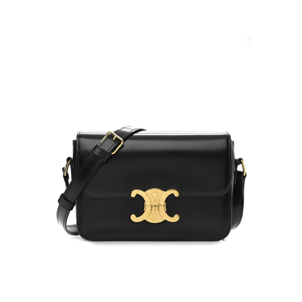 Lifonbag Siyah Kadın Uzun Çapraz Askılı Kapaklı Mini Kutu Triomphe Çanta Unisex Çanta & Cüzdan ve Seyahat Çantaları Fiyatı