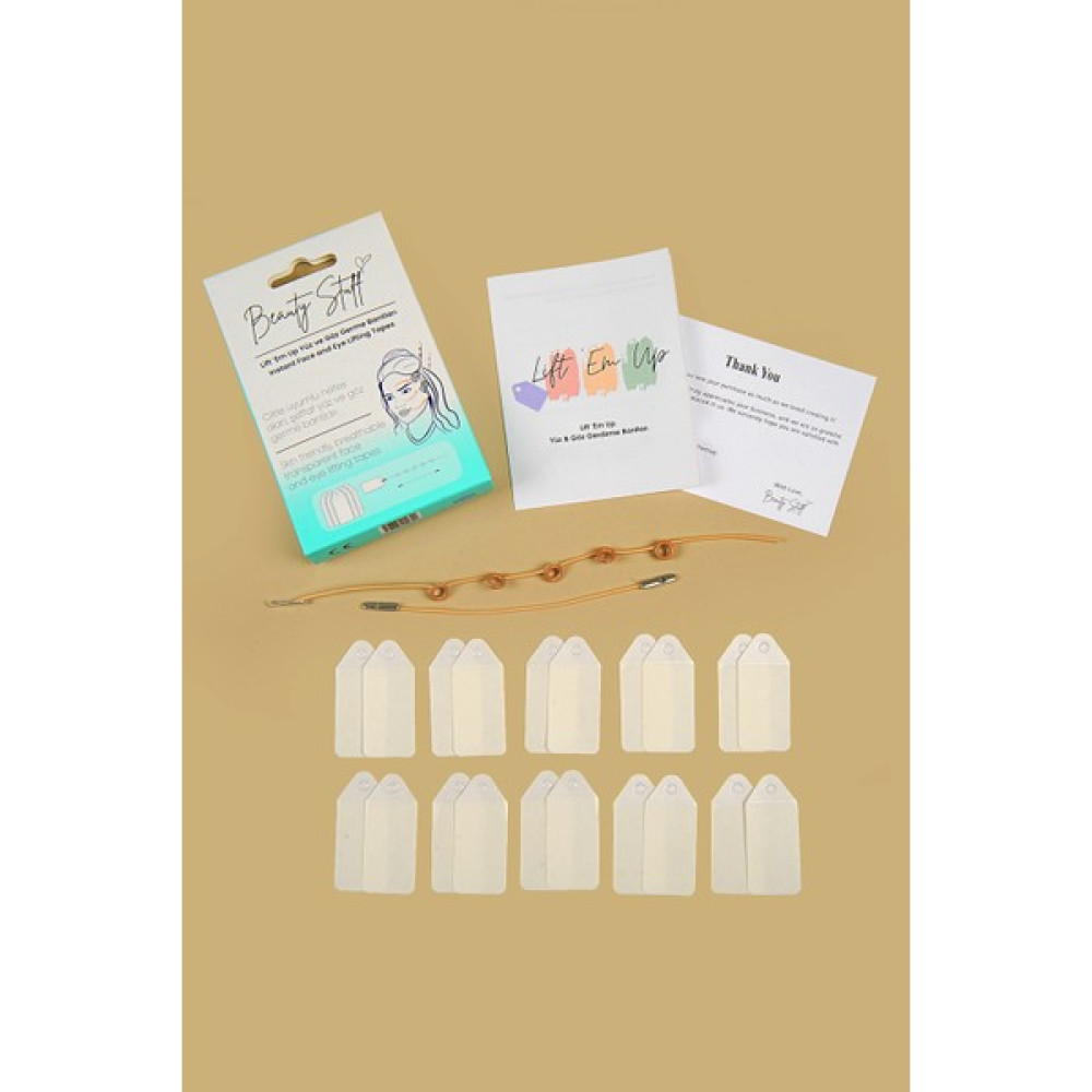 Lift 'em Up Yüz & Göz Germe Bantları-(20’li Paket) Bej Lastikli (Made in USA) Anti-Aging / Yaşlanma Karşıtı Fiyatı