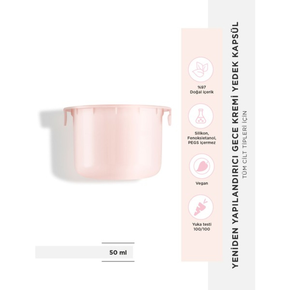 Lift Integral Night Cream Refill Sıkılaştırıcı, Vegan, Gece Bakım Kremi Yedek Kapsül 50 ml Fondötenler Fiyatı