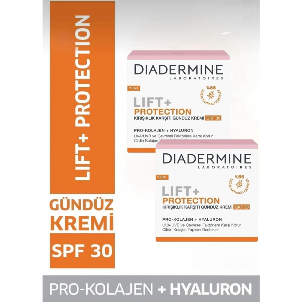 Lift Krem Diadermine ve Güneş Koruyucu Krem Spf 30 50 ml x 2 Adet Gündüz Kremleri Fiyatı