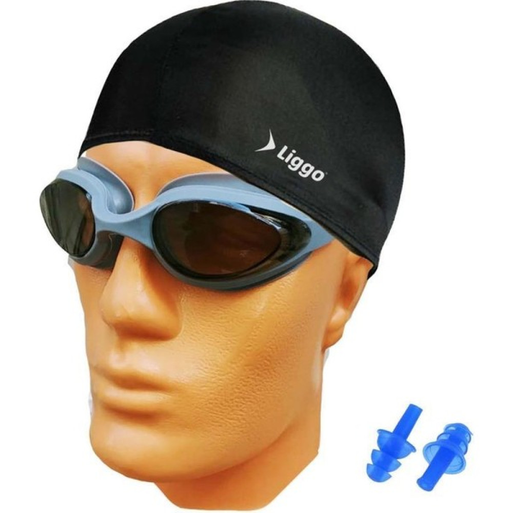 Liggo Yüzücü Gözlüğü Gs4 Havuz Deniz Gözlüğü+Bez Bone+Tıkaç Yüzücü Gözlüğü Fiyatı