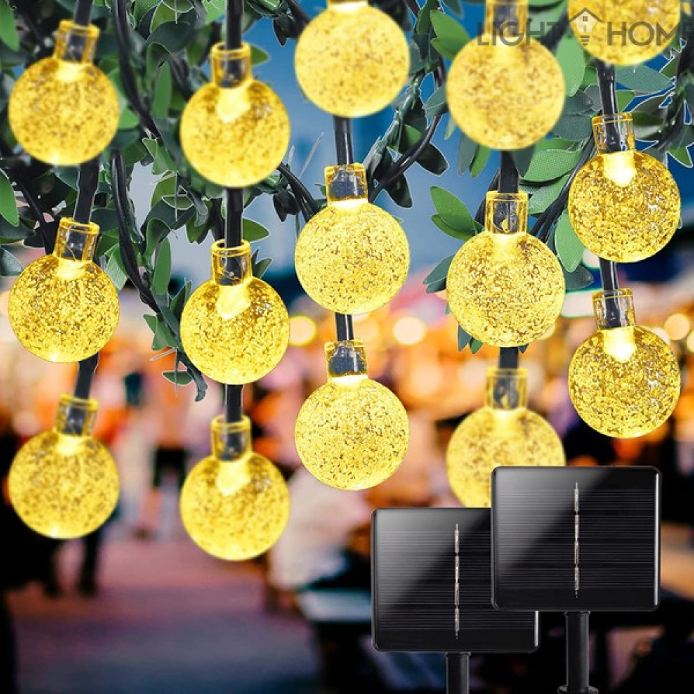 Light Home 50 Led 7 Metre Tüm Renkler Kristal Güneş Enerjili Led Işık Solar Bahçe Teras Balkon Ağaç Lambası Aydınlatması - Sarı Dış Mekan & Bahçe Oyuncakları Fiyatı