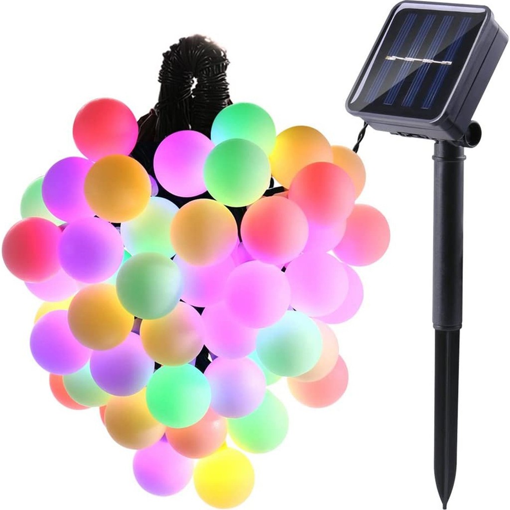 Light Home 50 LED Renkli Solar Güneş Enerjili Bahçe Teras Balkon Ağaç Lambası Parti Doğum Günü Yılbaşı Süsü Dış Mekan & Bahçe Oyuncakları Fiyatı