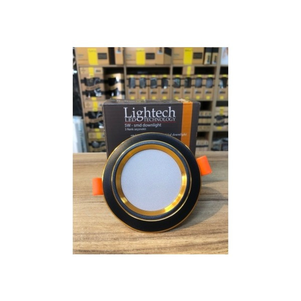 Lightech 10 Adet Ece 5 Watt 3 Renk LED Spot Siyah Kasa 3 Modlu Beyaz-Günışığı-Sıcak Beyaz 3 ü 1 Arada Spot Fiyatı