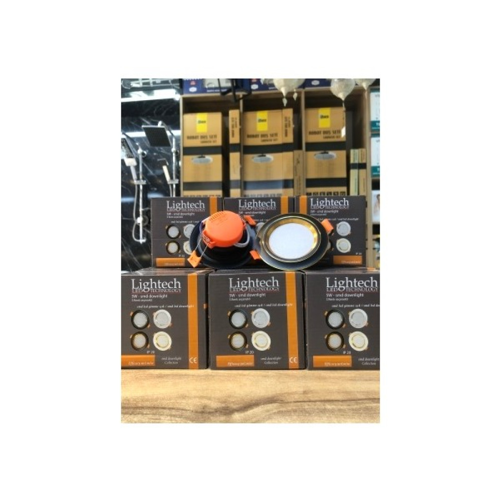 Lightech Ece 5 Watt 3 Renk LED Spot LED Panel Spot Siyah Kasa 3 Modlu Beyaz-Günışığı-Sıcak Beyaz 3 ü 1 Arada Spot Fiyatı