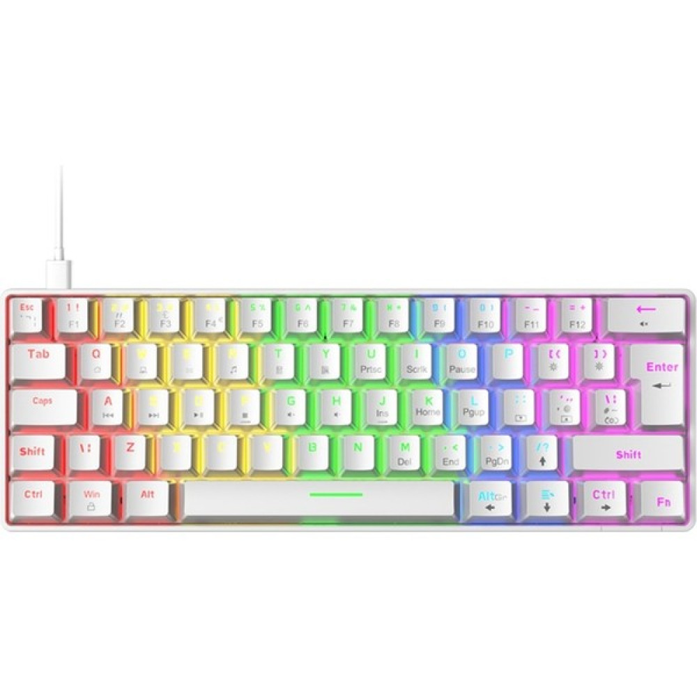 Lighthian T60 Rgb Mekanik 62 Tuşlu USB Tip C Kablolu Klavye Telefon Yedek Parça Fiyatı