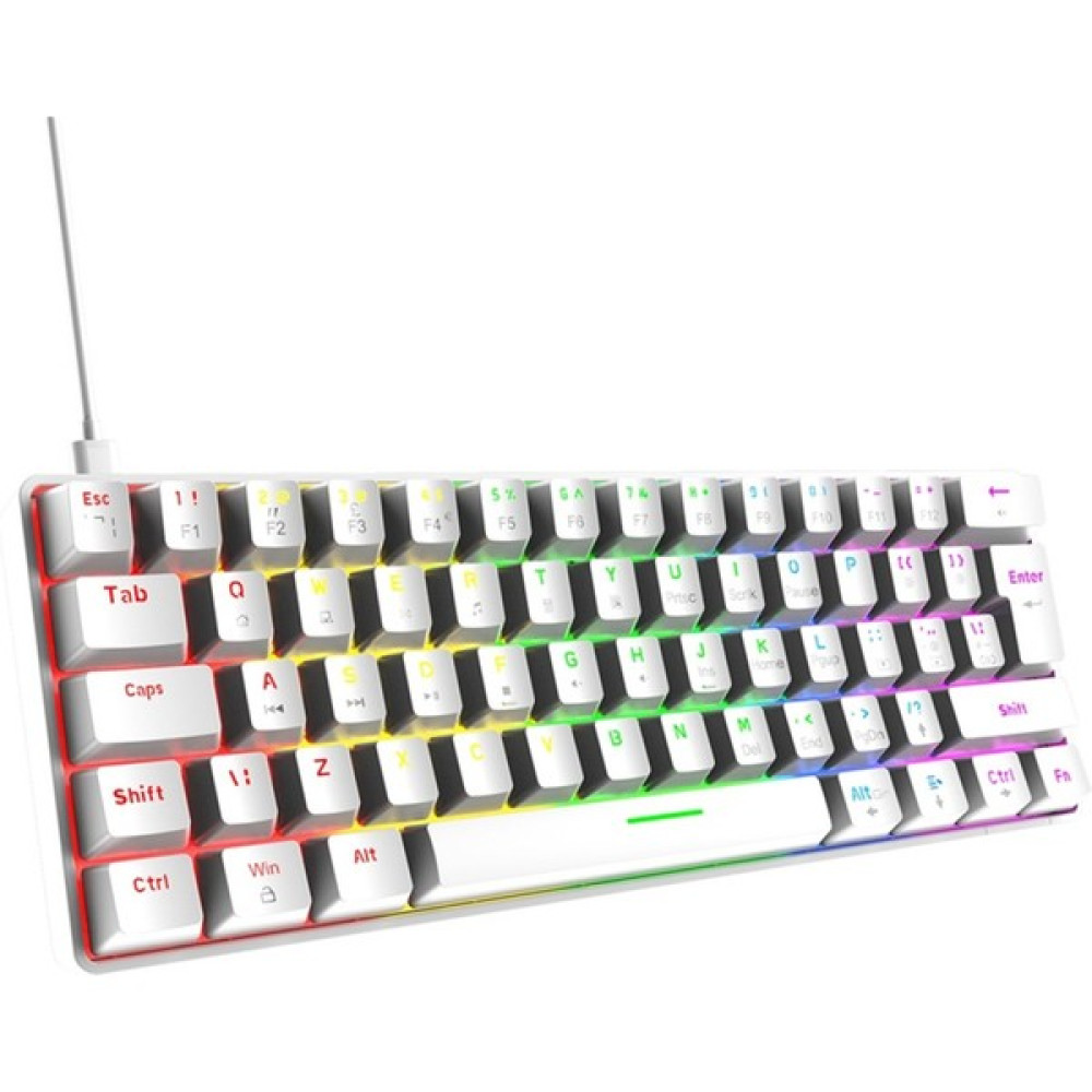 Lighthian T60 Rgb Mekanik 62 Tuşlu USB Tip C Kablolu Klavye(Yurt Dışından) Telefon Yedek Parça Fiyatı
