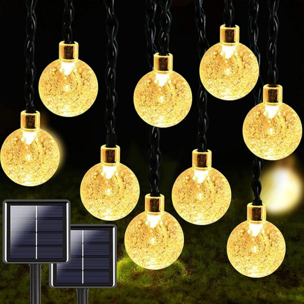 Lighthome 50 LED 7 Metre Kristal Sarı Gün Işığı Güneş Enerjili Solar Bahçe Teras Balkon Ağaç Lambası Aydınlatması Dış Mekan & Bahçe Oyuncakları Fiyatı