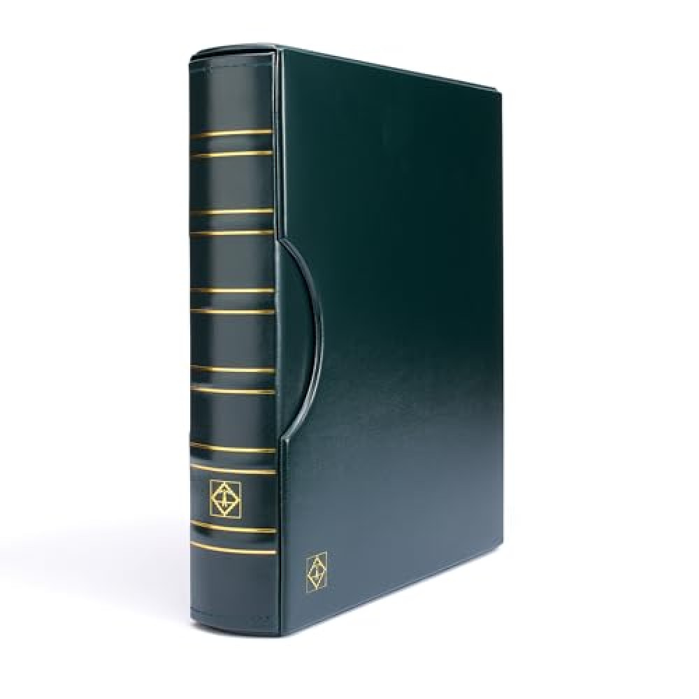 LIGHTHOUSE - GRANDE Classic Currency Album Set, 3-Ring Binder with 20 Pages for 80 Raw Modern US Banknotes - Green