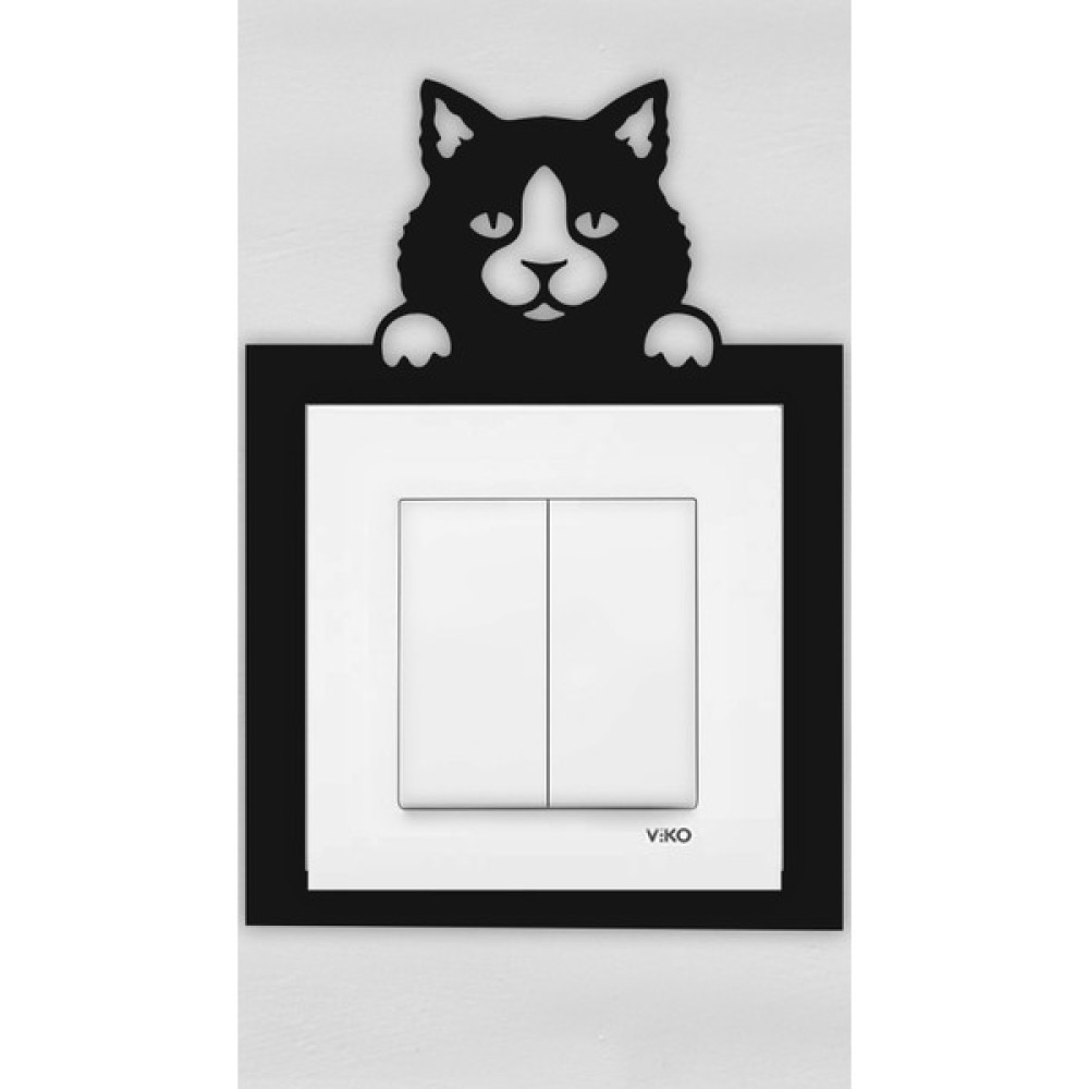Liko Studio Ahşap Priz Süsü - Kedi Priz Anahtar Kenarı Çerçevesi Ahşap Mdf Priz Kedi Ev & Dekorasyon Aksesuarları Fiyatı