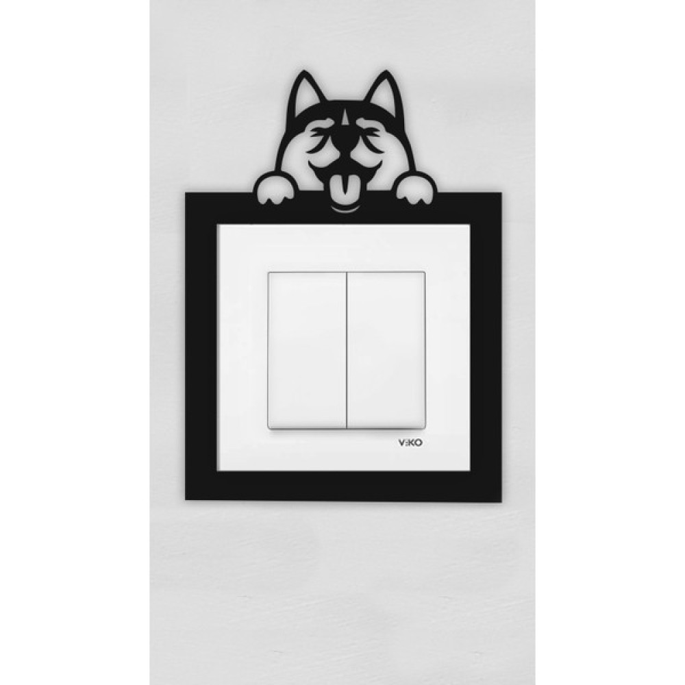 Liko Studio Priz Süsü - Köpek Priz Anahtar Kenarı Çerçevesi Ahşap Mdf Priz Köpek Ev & Dekorasyon Aksesuarları Fiyatı