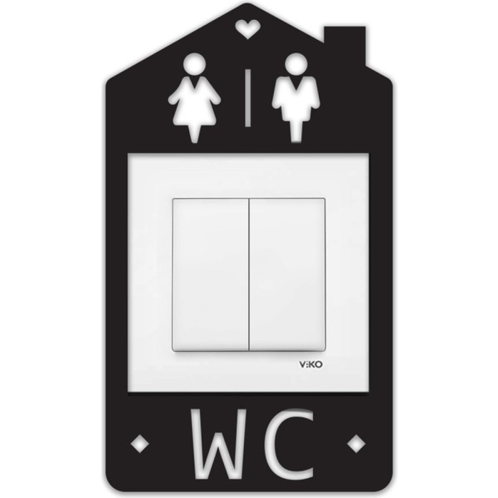 Liko Studio Priz Süsü - Wc Tualet Banyo Ev Priz Anahtar Kenarı Çerçevesi Ahşap Mdf Ev & Dekorasyon Aksesuarları Fiyatı