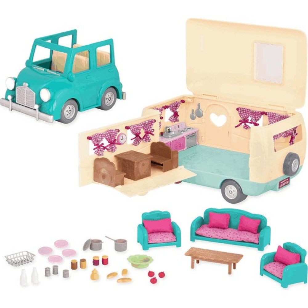 Li'l Woodzeez Karavan Mavi - Pembe Bebek Oyuncakları Fiyatı