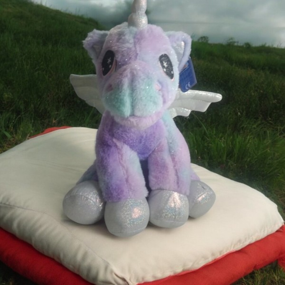 Lila Simli Kanatlı Peluş Unicorn Oyuncak - 35 cm Oto Boyaları Fiyatı