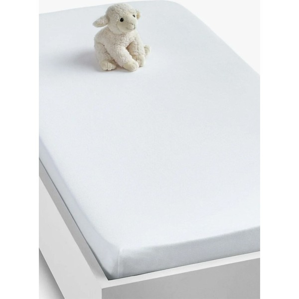 Lilabio %100 Organik Pamuk Penye Lastikli Çarşaf - 60X120 - 60 x 120 cm - Beyaz Bebek Yatak Çarşafı Fiyatı