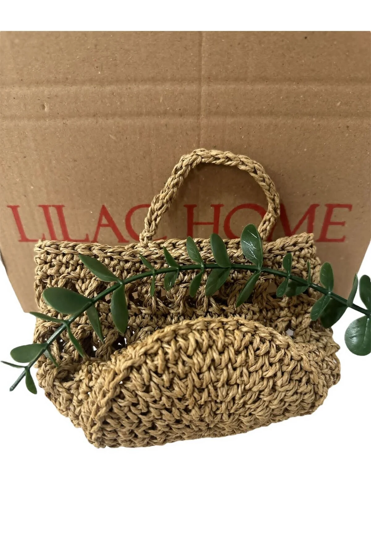 Lilac Home Handmade Kağıt Iplikten Yapay Çiçek Dalı Detaylı Asılabilir Örme Saksılık" Bahçe Mobilyası Fiyatı