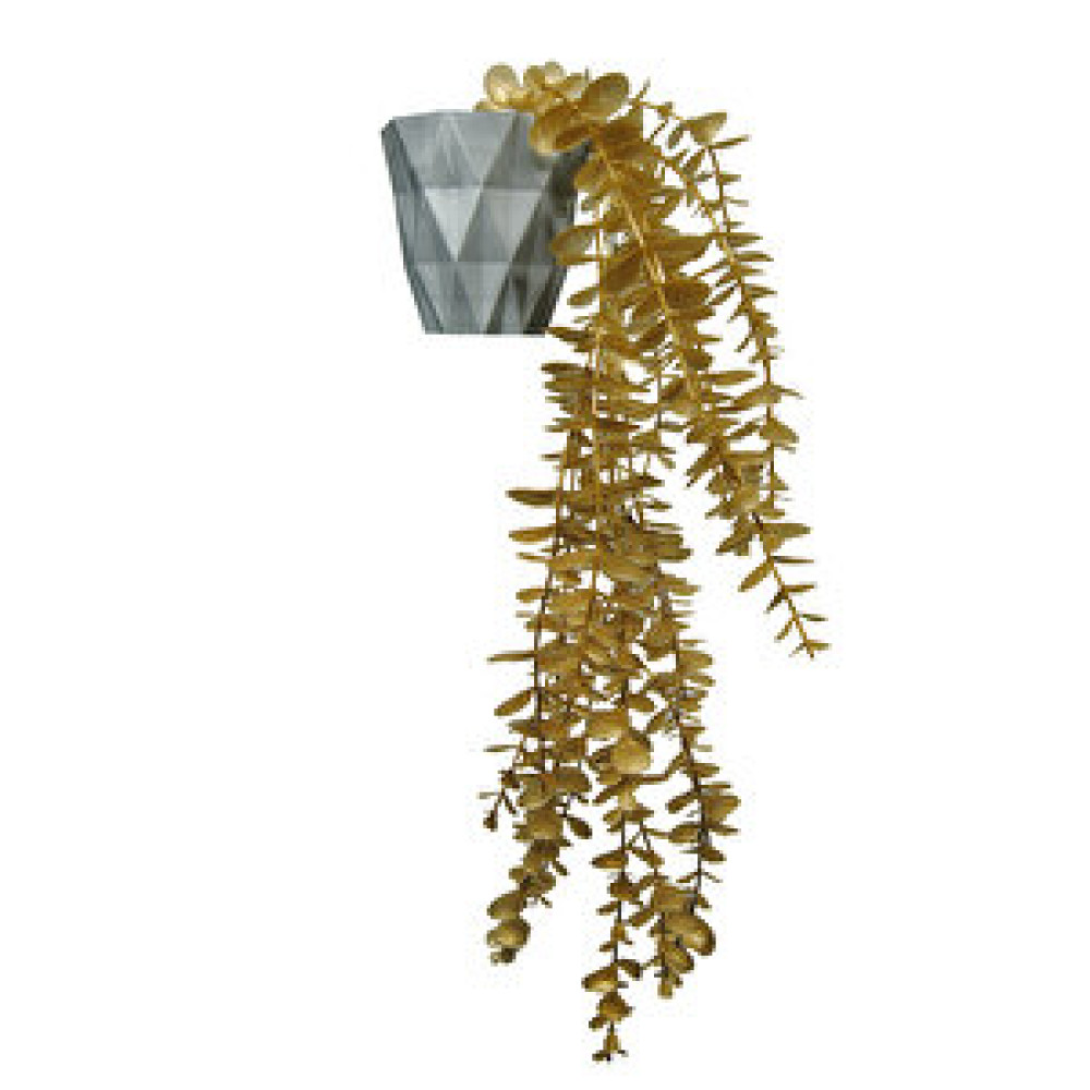 Lilac Home Yapay Çiçek Elmas Gümüş Saksıda Lux Gold Okaliptus Sarkıtı Obje Fiyatı