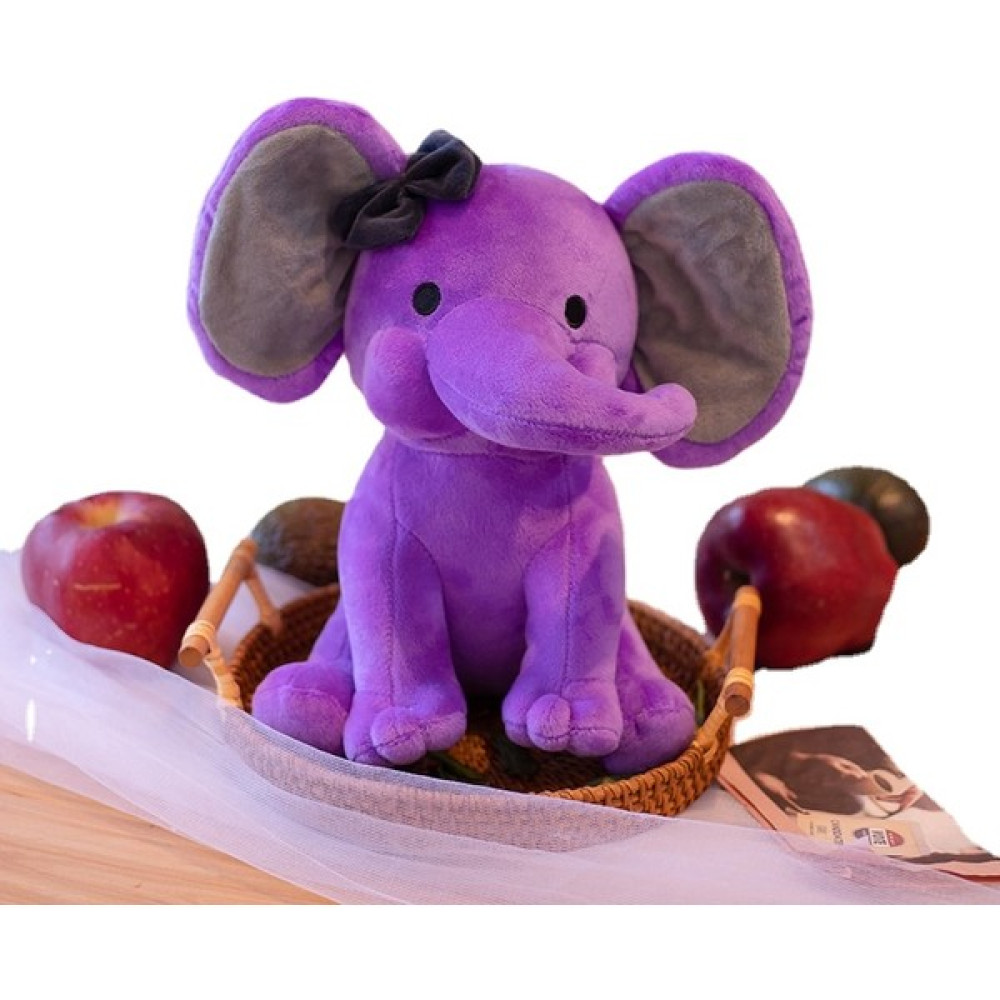 Lilac Knot Fil Peluş Oyuncak Bebek Bebek Uyku ile Bebek Fil Yatıştırıcı Yumuşak Yastık Çocuk Doğum Günü Hediyesi Bez Bebek (Yurt Dışından) - Mor Oto Boyaları Fiyatı