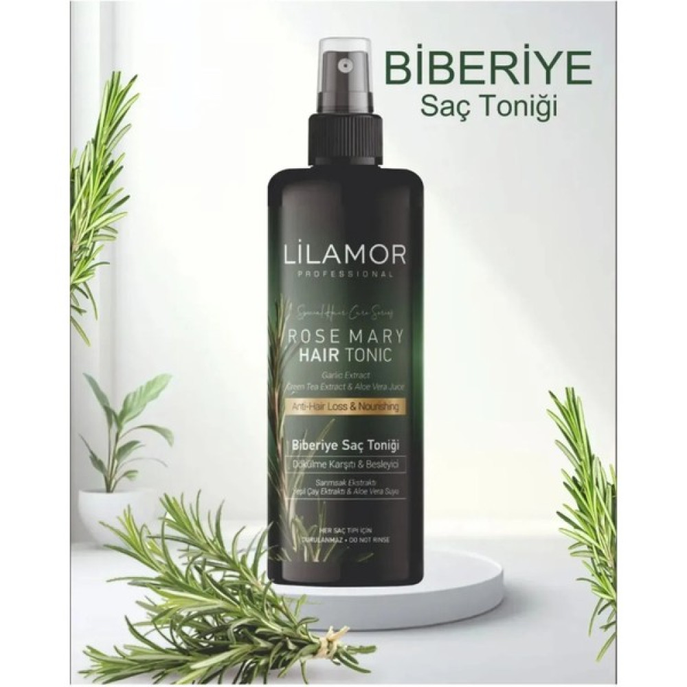 Lilamor Biberiye Suyu Dökülme Karşıtı ve Hızlı Uzamaya Yardımcı Tonik 250ML Cilt Temizleme ve Peeling Fiyatı