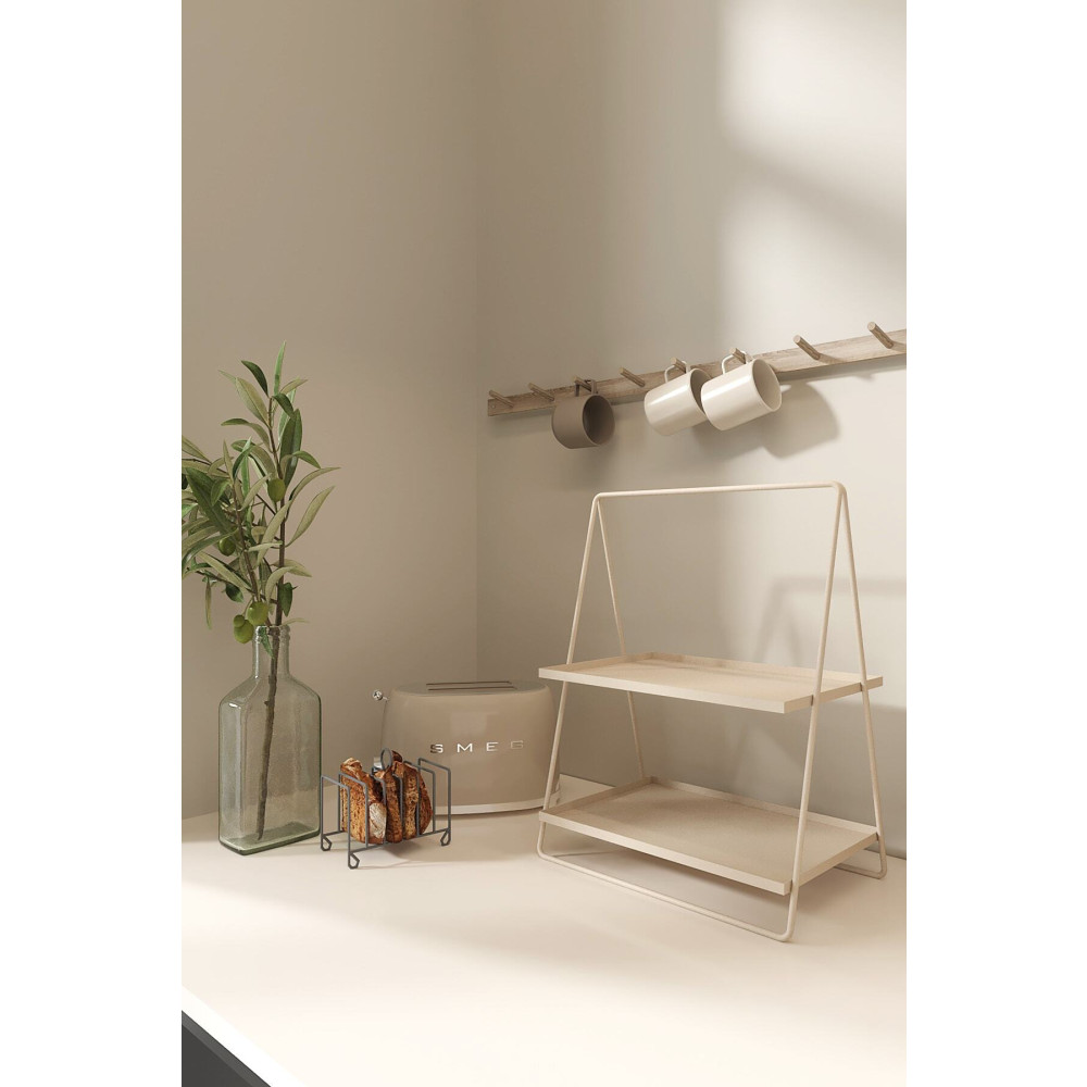LİLLA HOME Krem Üçgen Metal Takı Banyo Makyaj Mutfak Düzenleyici Organizer 41 Cm Dolap İçi Düzenleyici Fiyatı