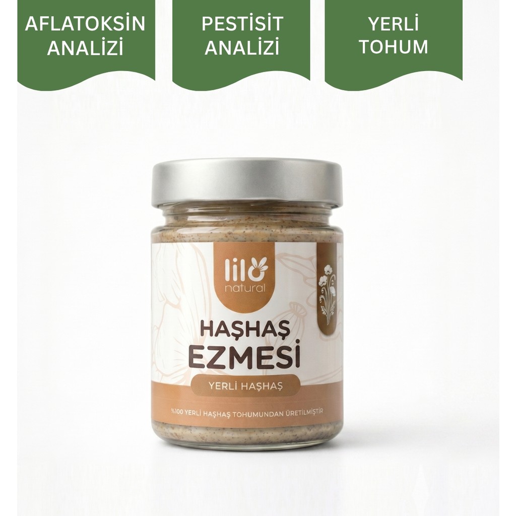 Lilo Natural %100 Yerli Haşhaş Ezmesi (AFLATOKSİN VE PESTİSİT ANALİZLİ) - 300 gr Diğer Fiyatı