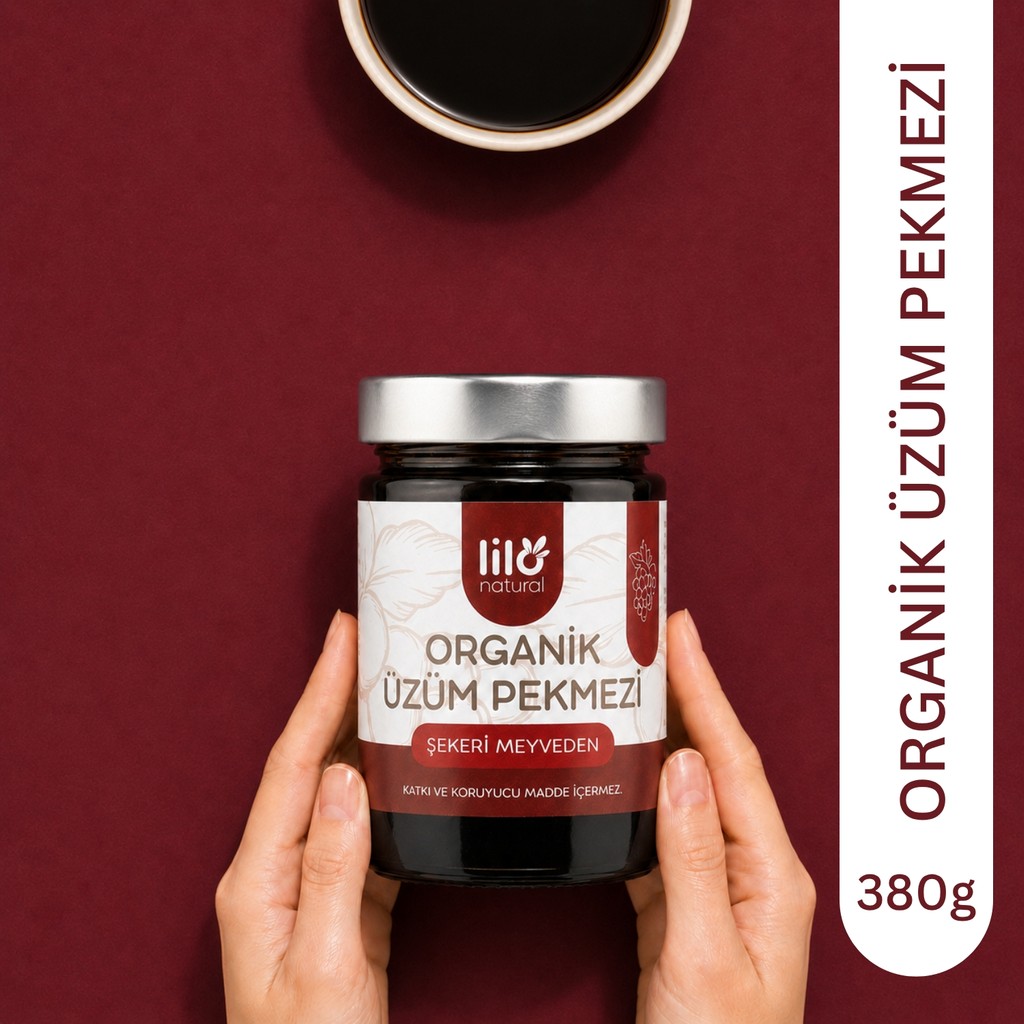 Lilo Natural Organik Üzüm Pekmezi 380 G - Katkısız ve İlave Şekersiz - 380 gr Tahin Pekmez ve Helva Fiyatı