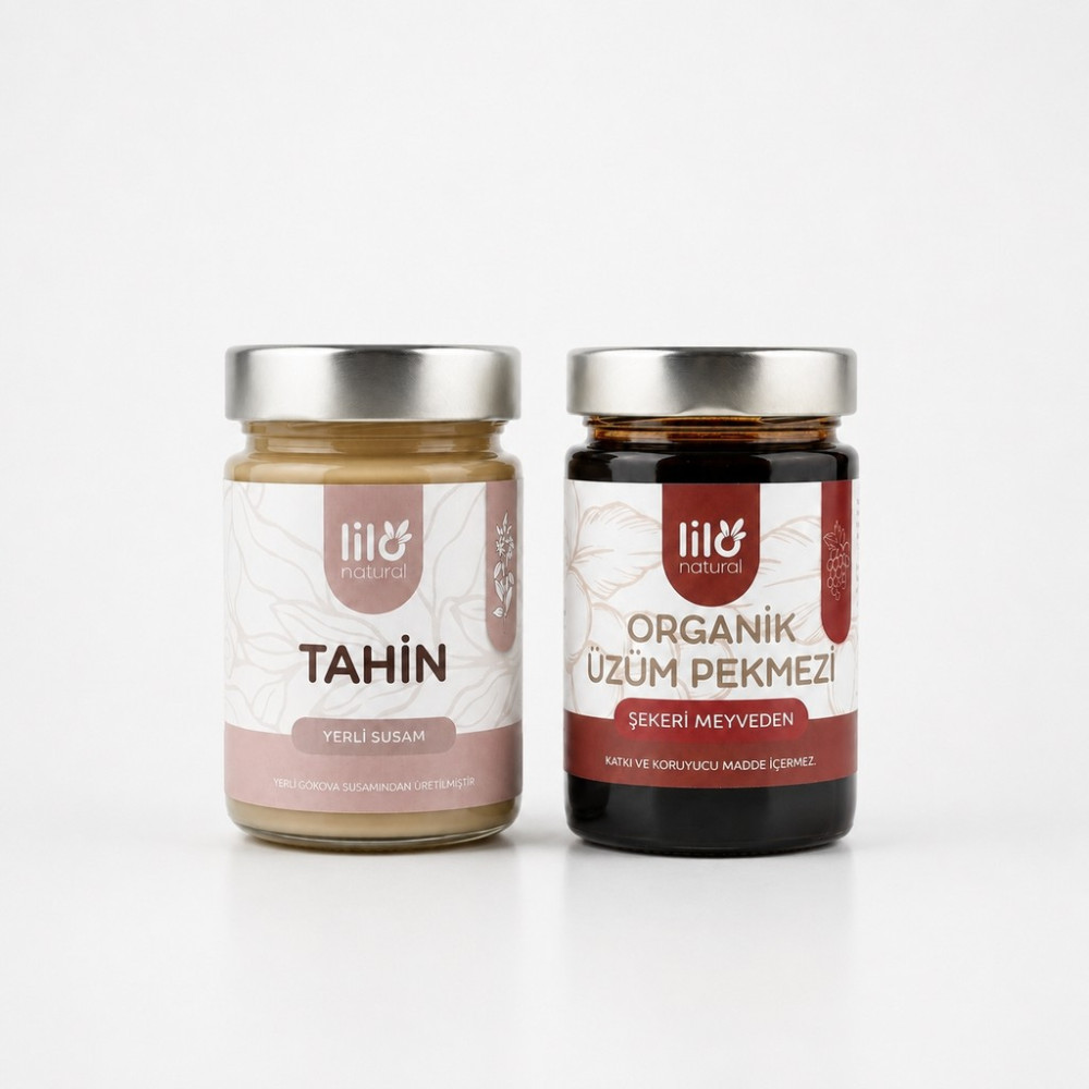 Lilo Natural Tahin ve Pekmez Seti - 680 gr Tahin Pekmez ve Helva Fiyatı