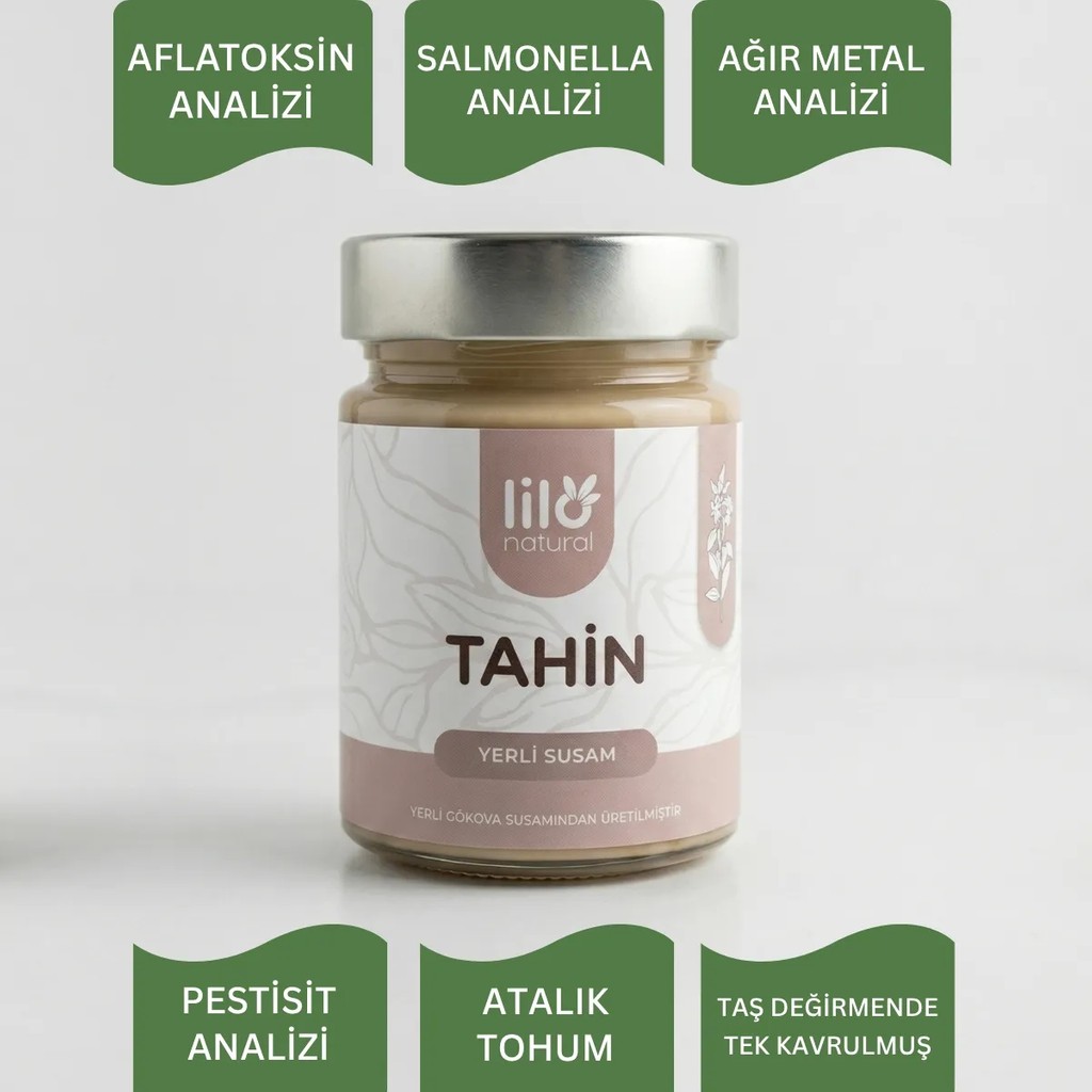 Lilo Natural Yerli Gökova Altın Susam Tahini (ANALİZLİ) - %100 Doğal Atalık Susam 300 G - 300 gr Tahin Pekmez ve Helva Fiyatı