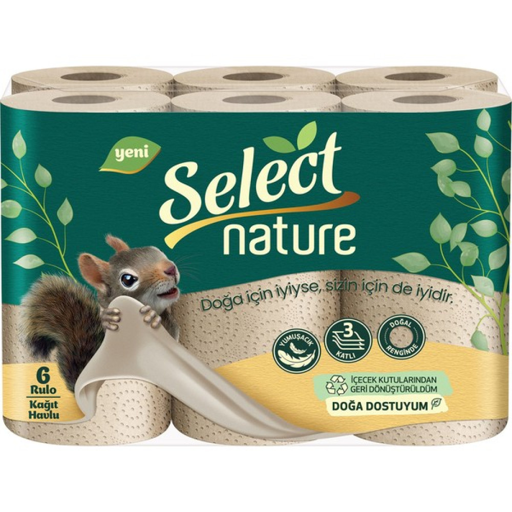 Lily Select Nature Yeni Nesil 6’lı Kağıt Havlu 3 Katlı Kağıt Havlu Fiyatı