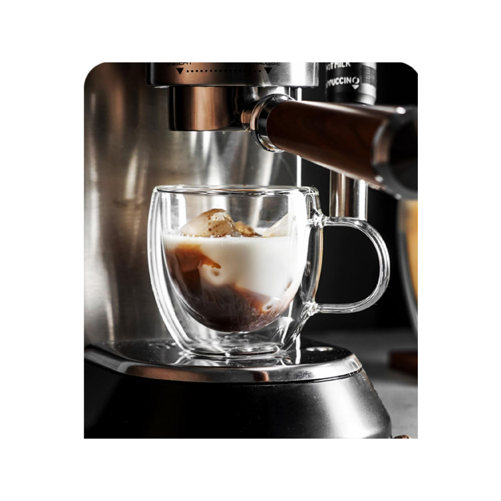 Lilya Home Çift Camlı Çift Cidarlı Cam Kupa 250 ml Ev Ofis Fincanı Isı Yalıtımlı Kulplu Cam Bardak Dmr-2037 Fincan / Bardak / Kahve Takımı Fiyatı