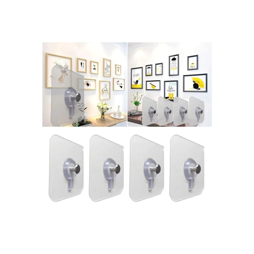 Lilya Home Süper Güçlü 4 Adet Çerçeve Askısı Pin Delgisiz Vidalı Tırnak Kanca Yapışkanlı Raf Tutucu Askı Ev & Dekorasyon Aksesuarları Fiyatı