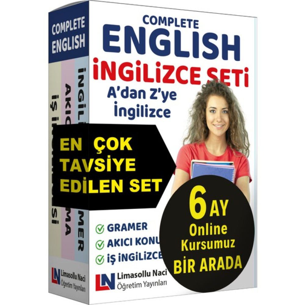 Limasollu Naci Öğretim Yayınları İngilizce Eğitim Seti, Öğrenim Paketi, Gramer Kitap, TOEFL, KPDS, IELTS, YDS Sınavlara Hazırlık - 00006 Yabancı Dil Öğretici Kitaplar ve Eğitim Setleri Fiyatı