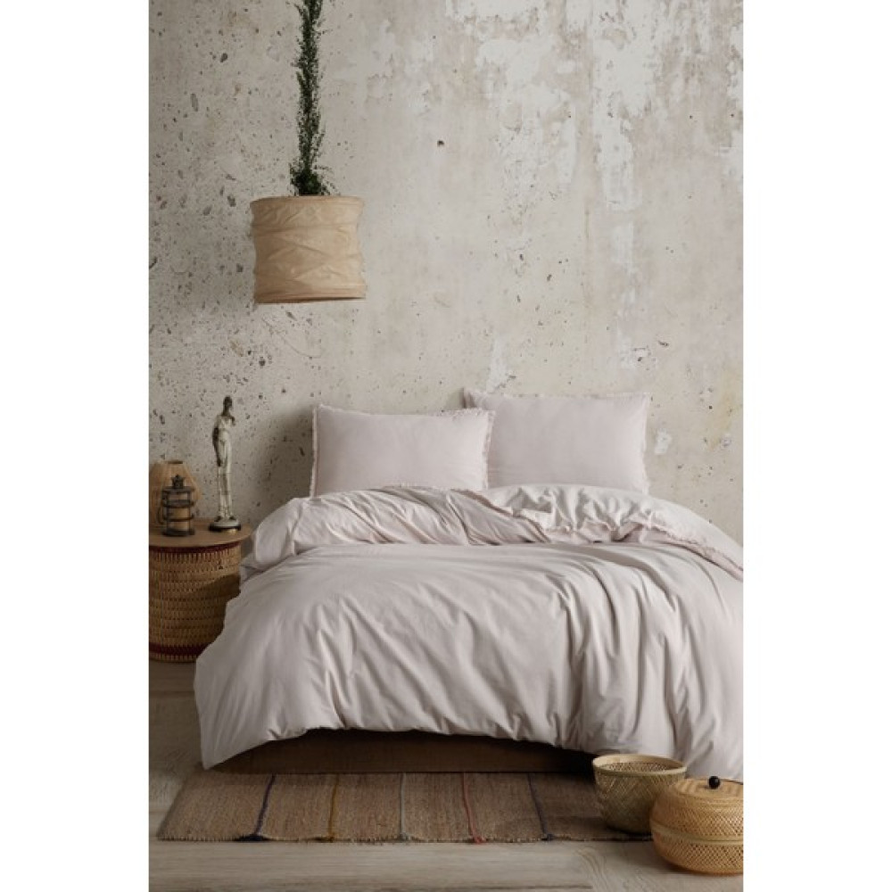 Limasso Çift Kişilik Delux Saten Nevresim Takımı Placid - Krem - 200 x 220 cm Nevresim Takımı Fiyatı