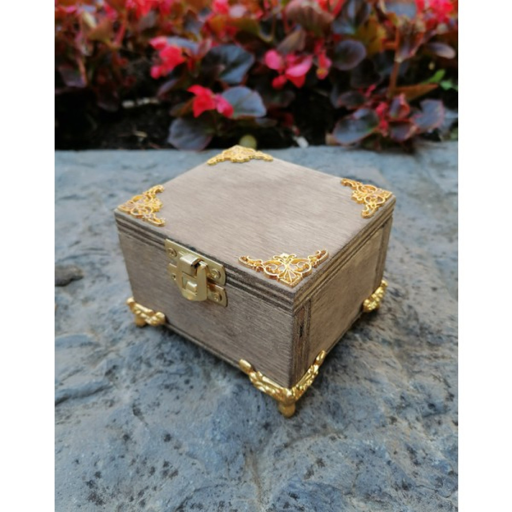 Lime Art Shop Yüzük Kutusu, Takı Kutusu, Mini Mücevher Kutusu 8X8CM YÜKSEKLIK5CM - Ahşap Eşya Saklama Kutusu Fiyatı