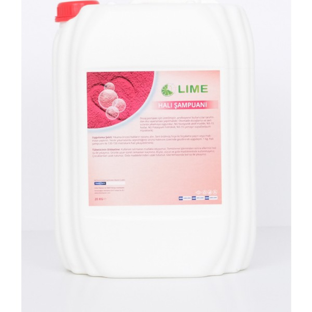 Lime Parfümlü Halı Yıkama Şampuanı - 20 kg Parlatıcı ve Temizleyiciler Fiyatı