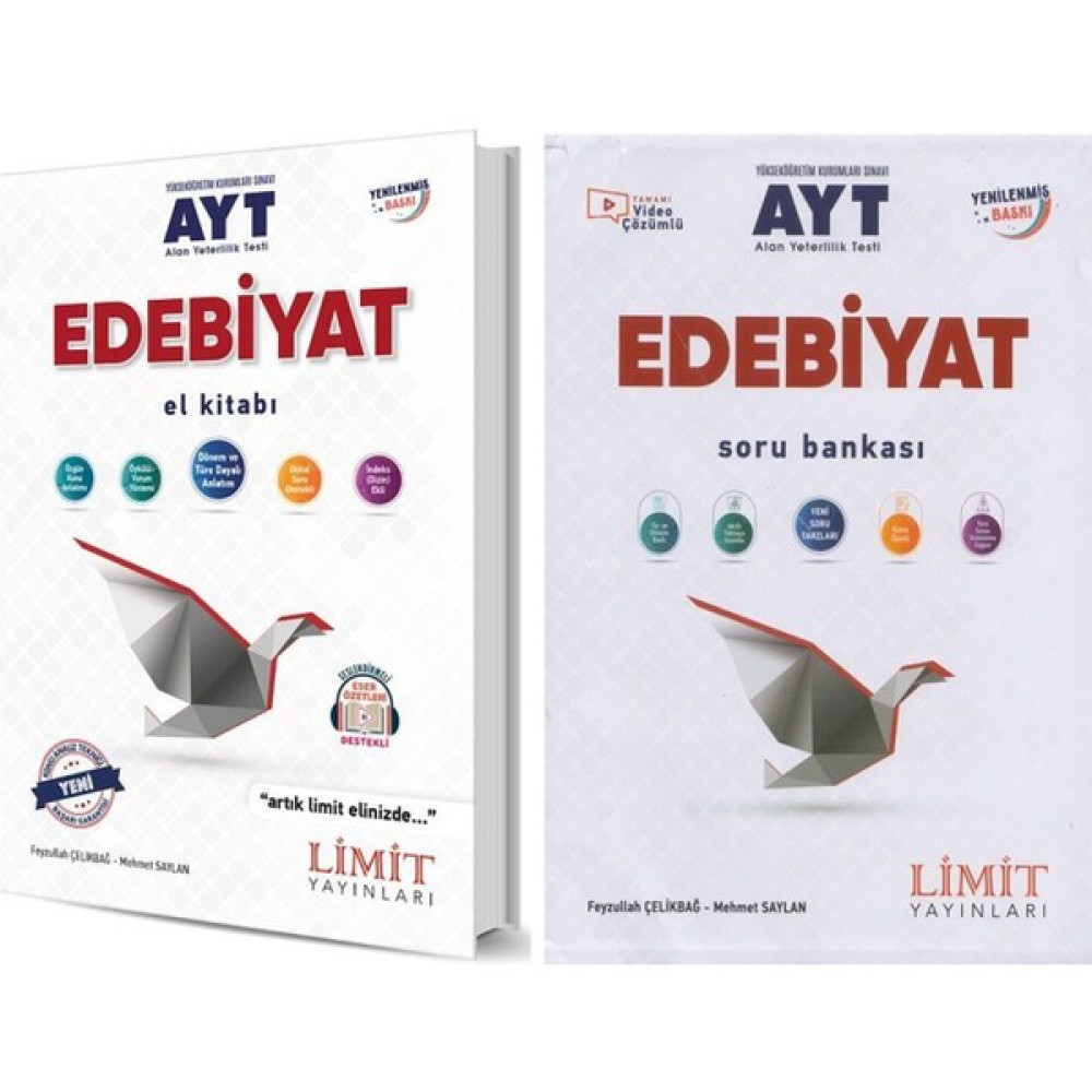 Limit Ayt Edebiyat Soru Bankası ve Edebiyat El Kitabı 2 Kitap Set Temel Yeterlilik Testi (TYT) Fiyatı