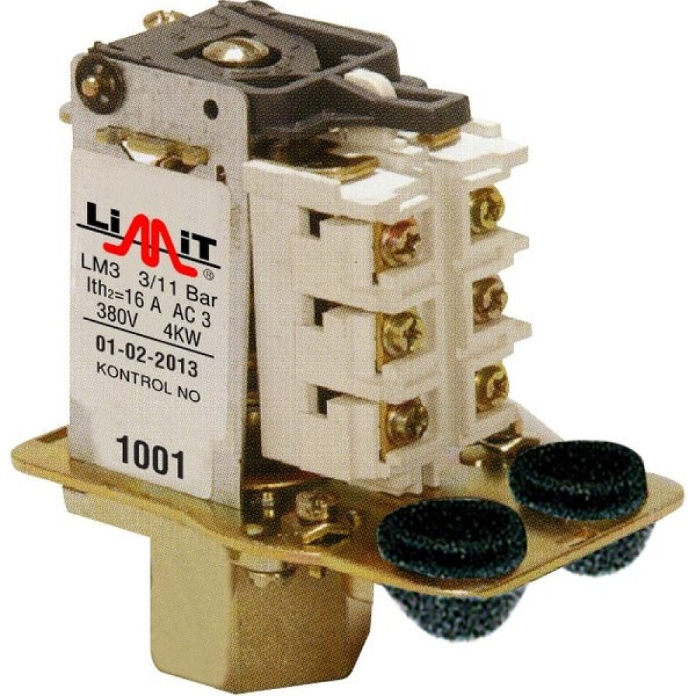 Limit L301 LM3 (3-11) Bar Trifaze Hava Kompresörü Tahliyeli Basınç Şalteri Elektrikli El Aletleri Fiyatı