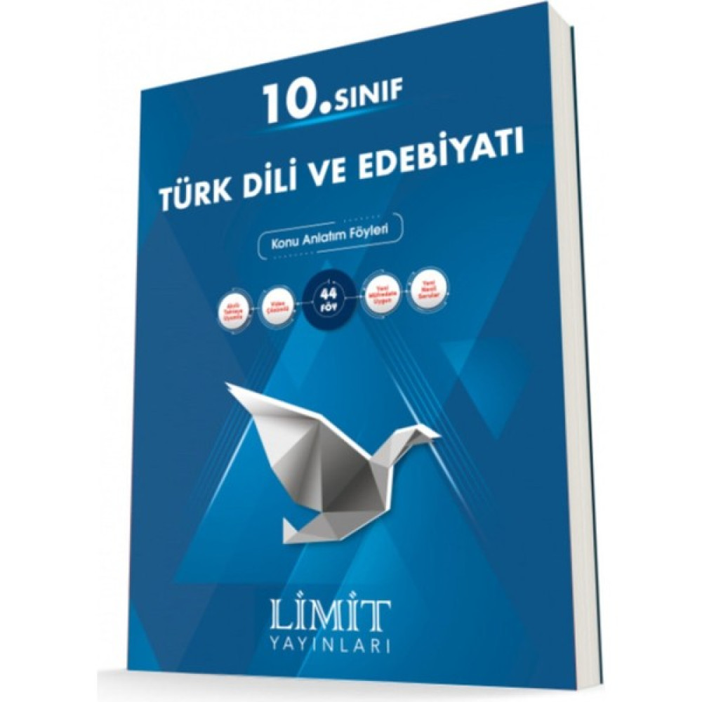 Limit Yayınları 10. Sınıf Türk Dili ve Edebiyatı Konu Anlatımlı Föyleri Kaynak Kitapları Fiyatı