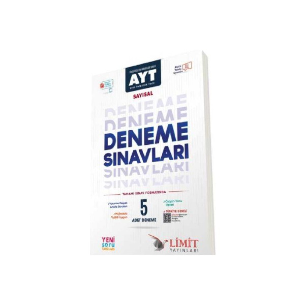 Limit Yayınları Limit Ayt Sayısal 5'li Deneme Seti Temel Yeterlilik Testi (TYT) Fiyatı