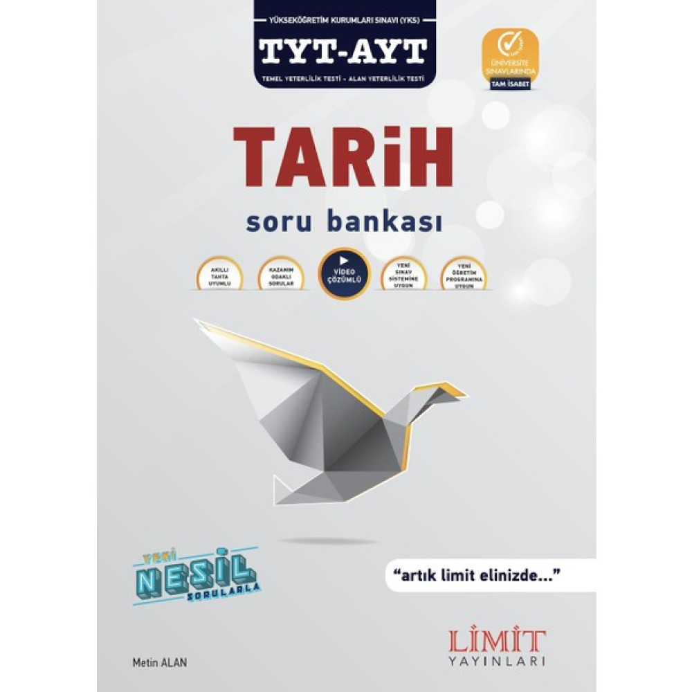 Limit Yayınları TYT-AYT Tarih Soru Bankası Sosyal Bilgiler Fiyatı