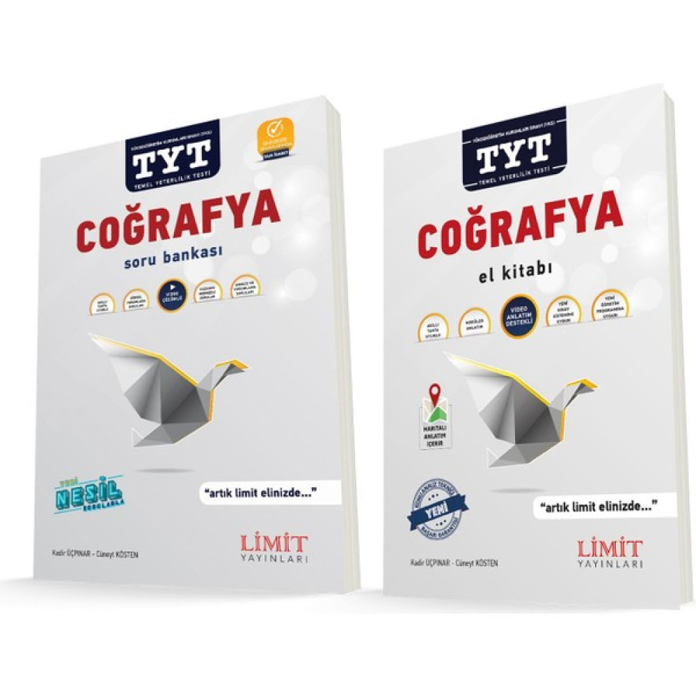 Limit Yayınları TYT Coğrafya Soru Bankası ve Coğrafya El Kitabı 2 Kitap Set Temel Yeterlilik Testi (TYT) Fiyatı