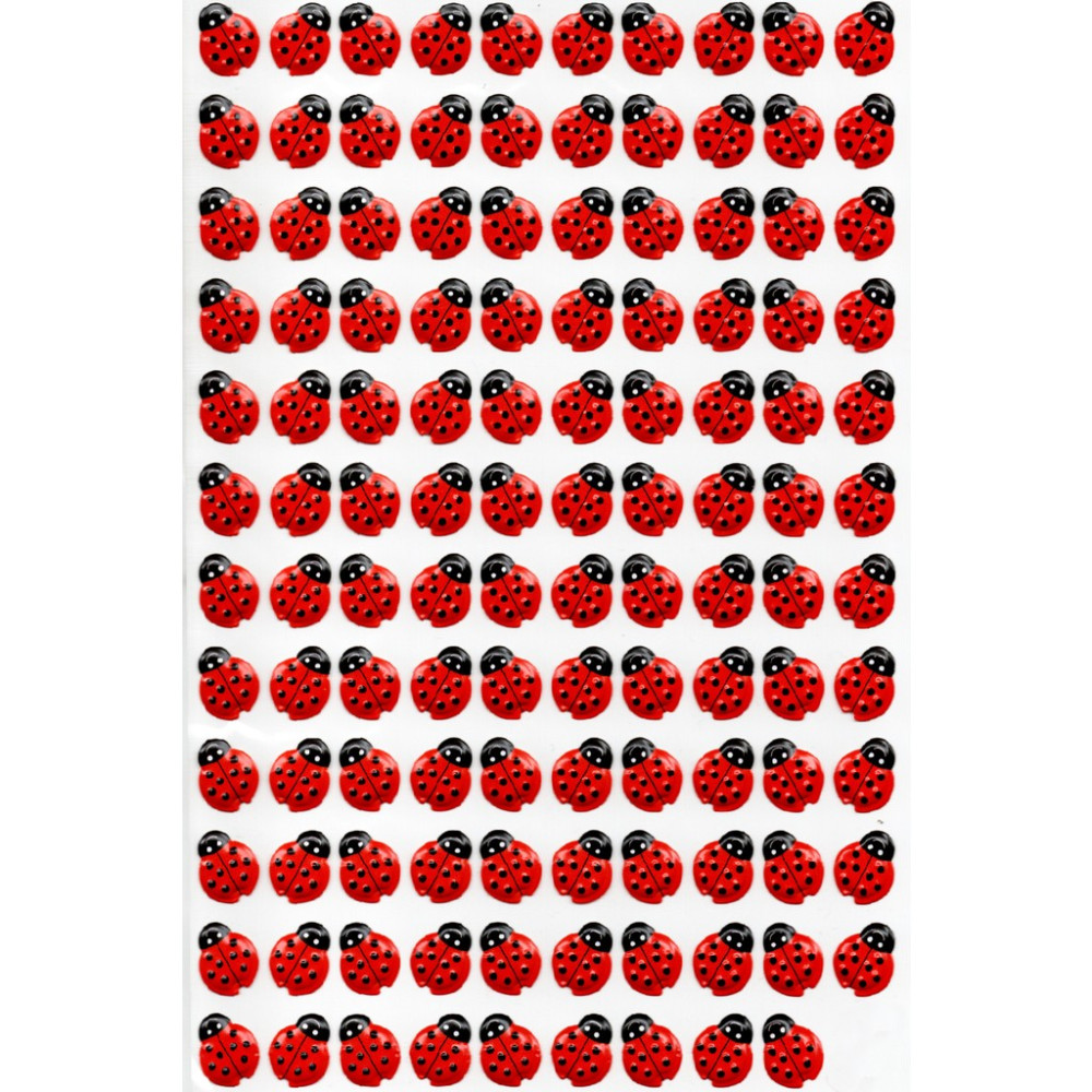 Limmy Sticker Kabartmalı A4 Boyutunda Stiker Defter, Planlayıcı Etiket (LIM047) - Minik Uğurböceği Okul Etiketi Fiyatı