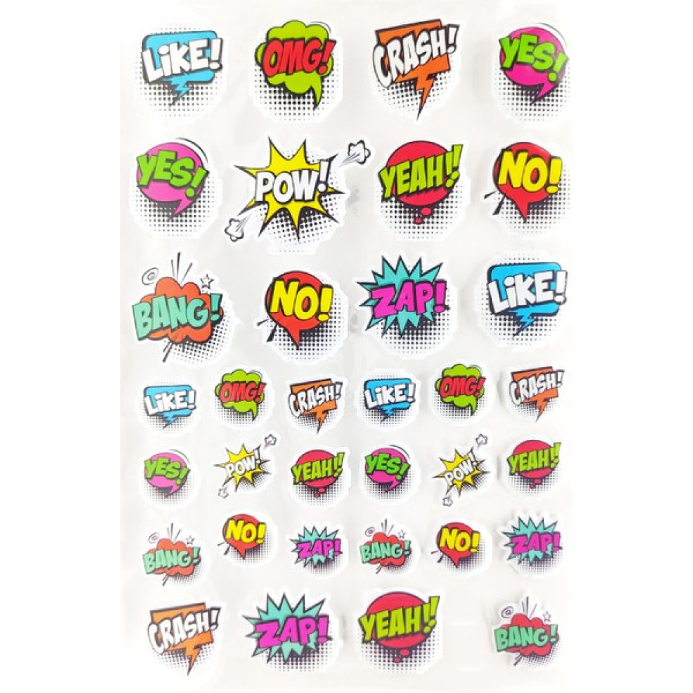 Limmy Sticker Kabartmalı A4 Boyutunda Stiker Defter, Planlayıcı Etiket - (Lim111) Omg,wow Simpless Etiket Fiyatı