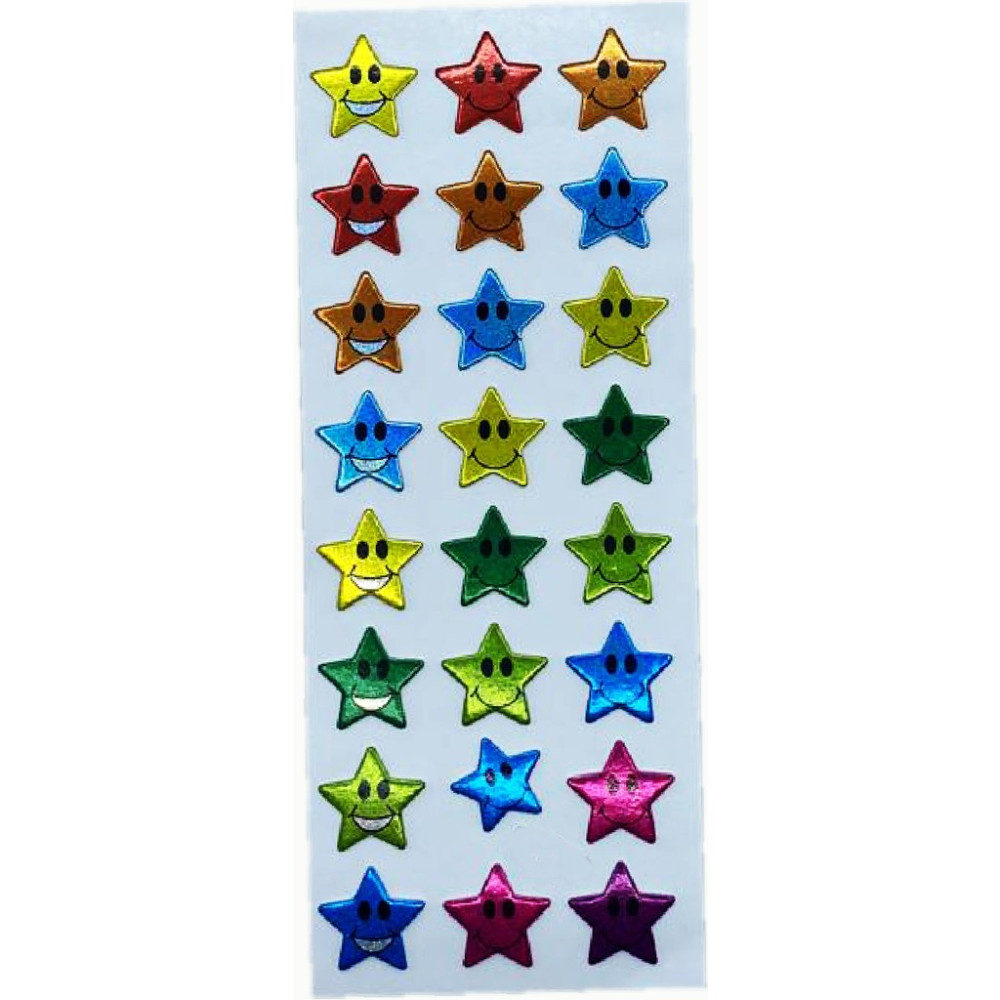 Limmy Sticker Kabartmalı Stiker Defter, Planlayıcı Etiket Gülen Yıldız (CB350) 16X7 cm Okul Etiketi Fiyatı