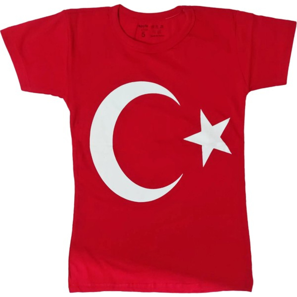 Limmy Türk Bayraklı Tişört Pamuklu Kırmızı Çocuk T-Shirt- 5 Yaş Erkek Çocuk T-shirt Fiyatı